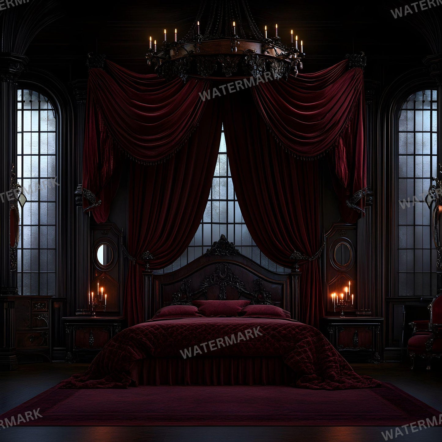 Gothic Photography Backdrops - 12 Digital Overlays for Stunning Studio Portraits Creative Photoshop Composites 96x96px