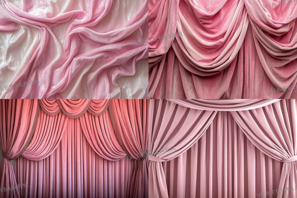 Blush Pink Velvet Photography Backdrops - Textured Background PNGs for Photoshop Editing - Perfect for Digital Artists Photographers