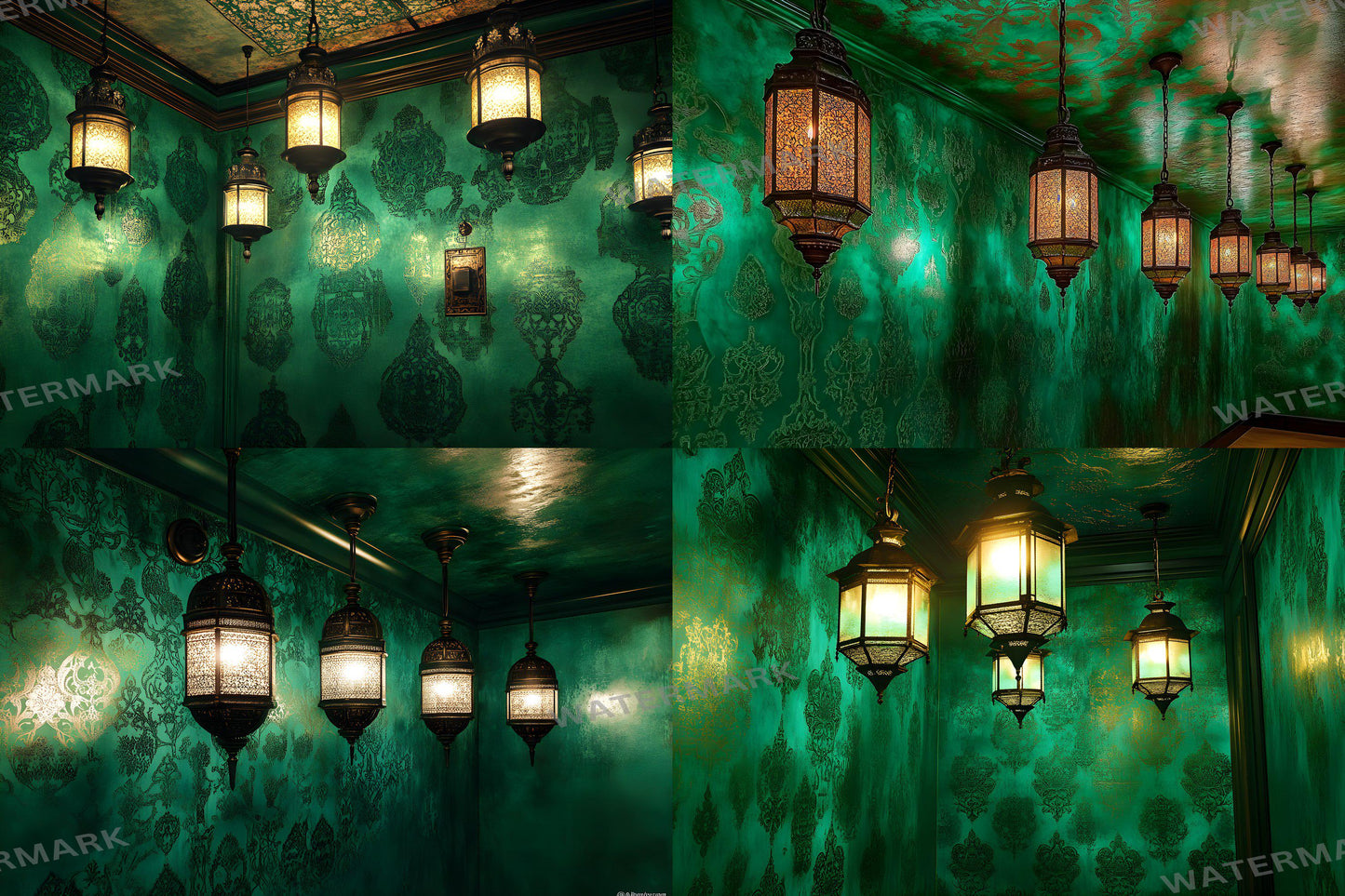 Overhead Lantern Room Backdrops | Digital Backgrounds for Photoshop Composites & Fantasy Scenes - Digital Backdrops
