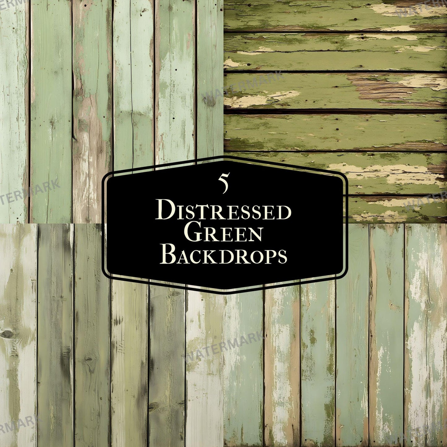 a wooden wall with a sign that says distressed green backgrounds