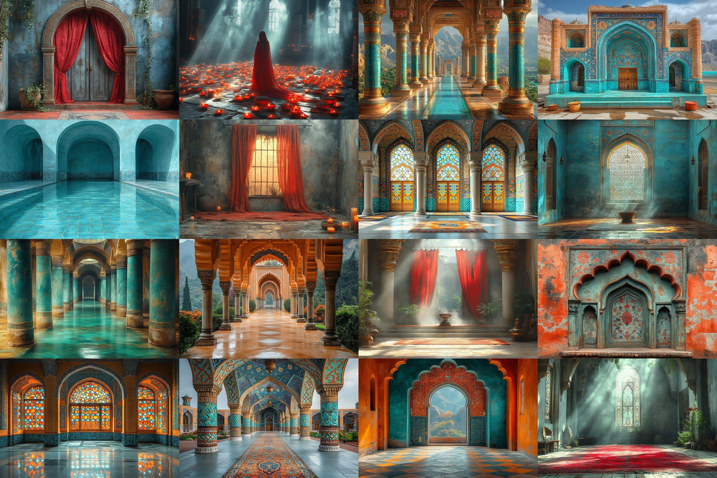 Ancient Civilizations Backdrop: 1PNGs - Historical Ruin Photography, Lost Empire Archaeological Scene, Old World Temple Digital Backdrop