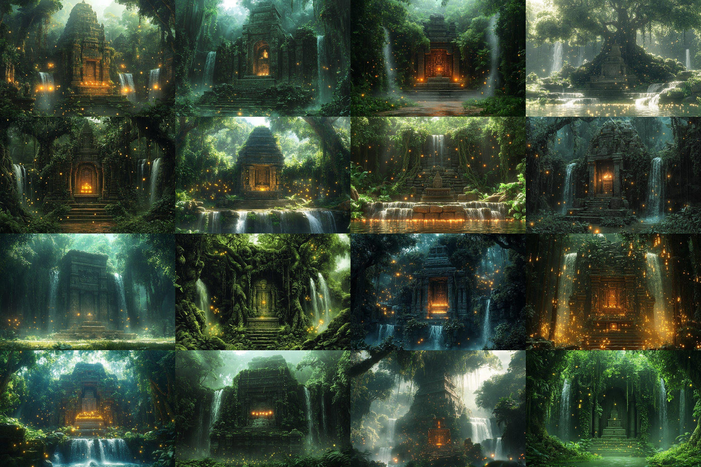 Amazonian Grove Digital Backdrops Props: Lush & Artful Backdrops, Large Photograph Backdrops, Picture Backdrops, Photography Backgrounds