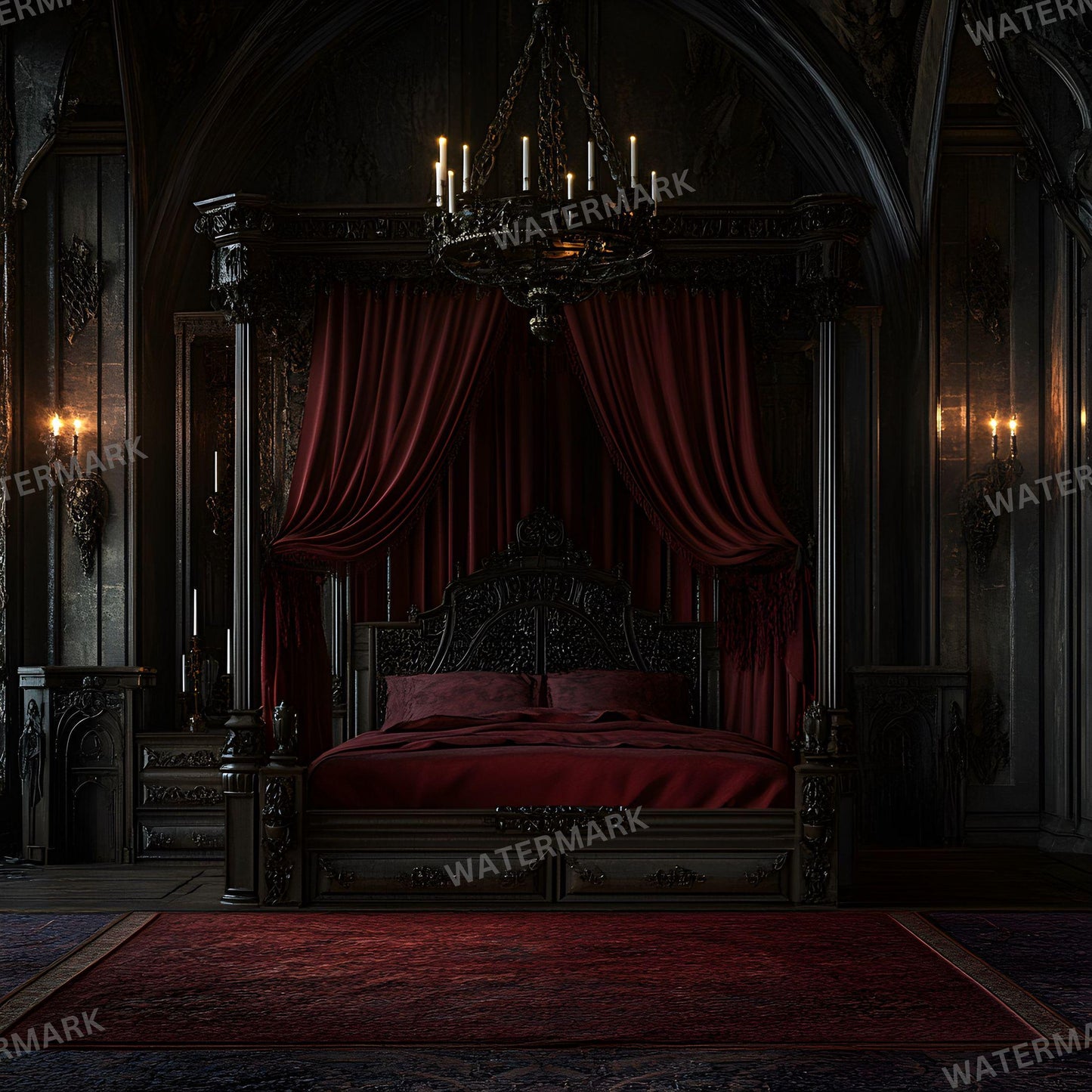 Gothic Photography Backdrops - 12 Digital Overlays for Stunning Studio Portraits Creative Photoshop Composites 96x96px