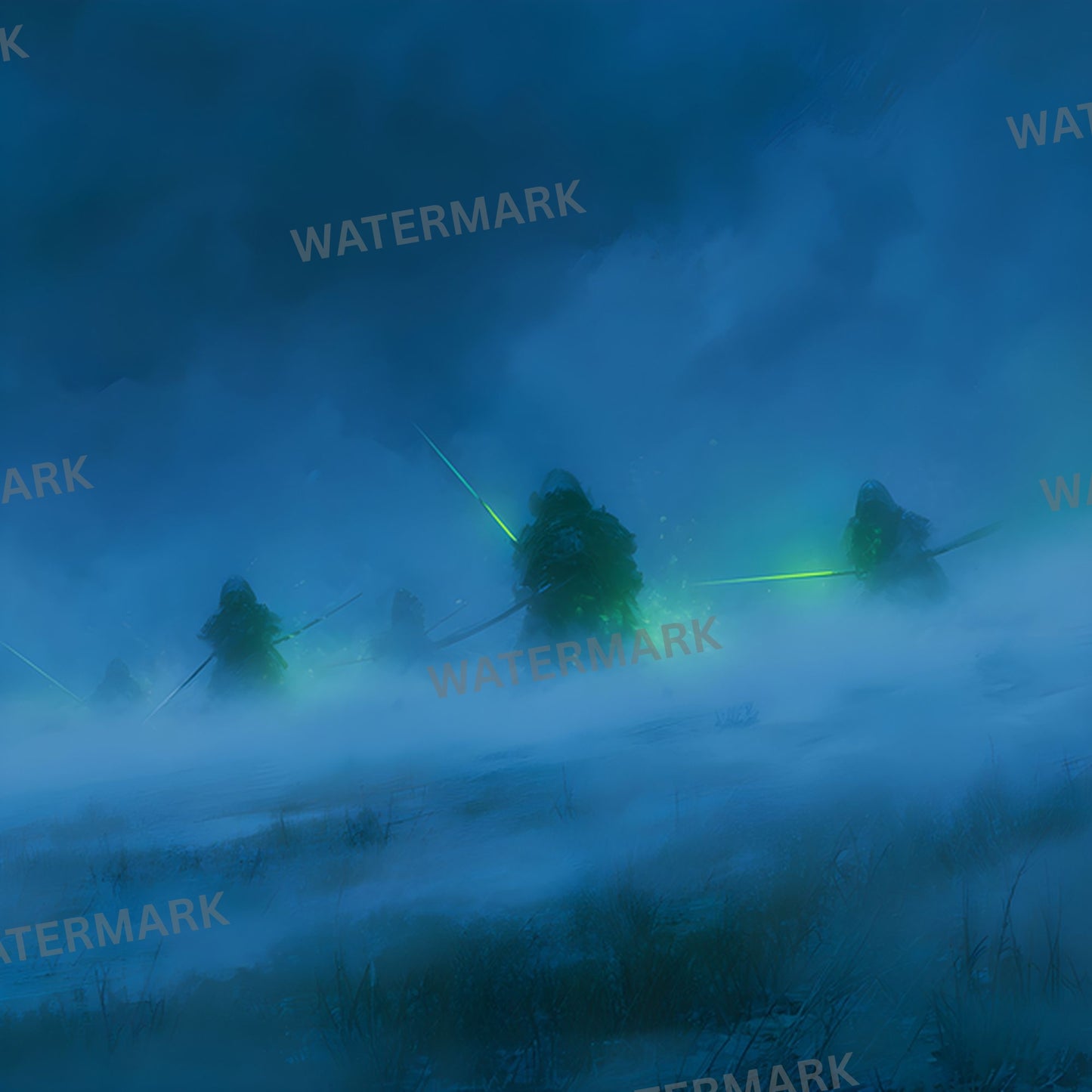 Armored Warriors Battlefield Digital Backdrop, Sci-Fi Background for Cosplay, Gaming Stream, Fantasy Photography, Virtual Studio Prop