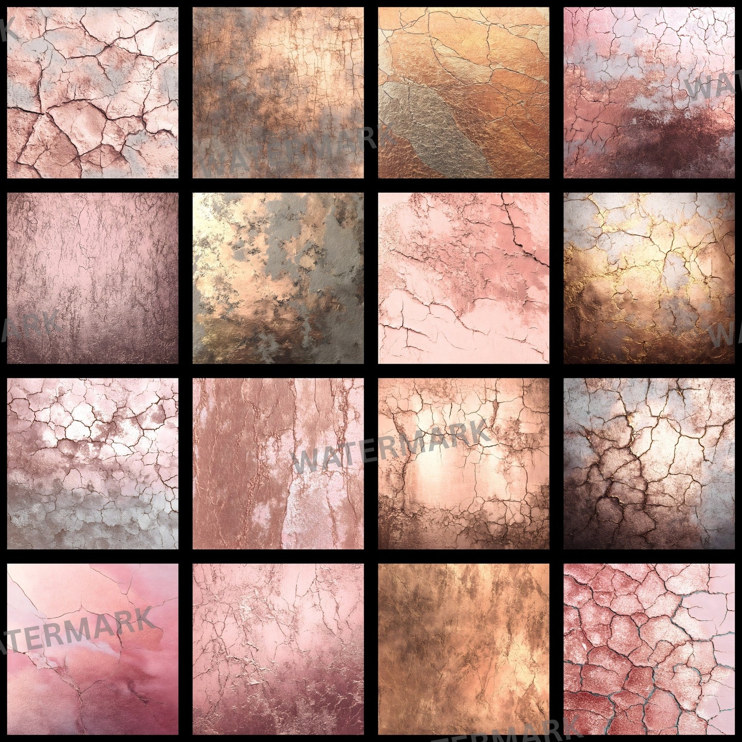 Shimmering Rose Gold Digital Backdrop, Elegant Photography Background for Portraits, Square Format Texture, Wedding & Newborn Photo Booth Prop