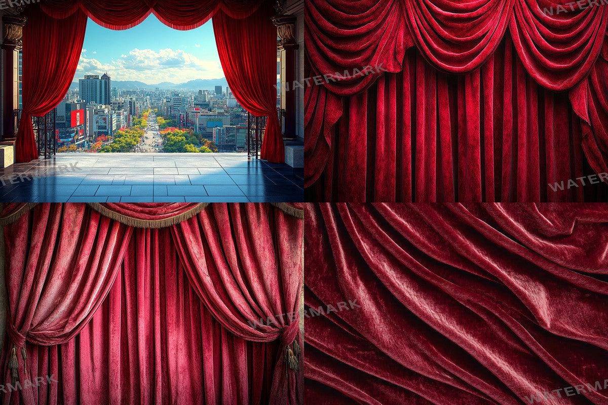 Classic Red Velvet Photography Backdrops - 2Warm Aesthetic PNGs 00x00px for Artists Designers - Commercial Use Allowed
