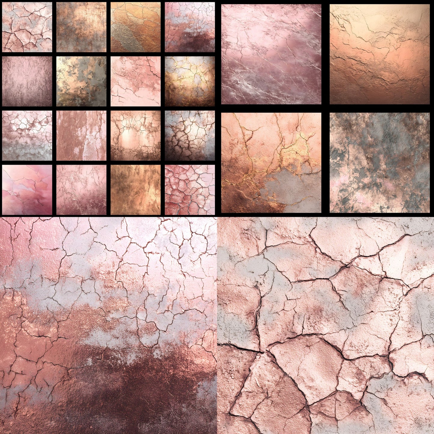 Shimmering Rose Gold Digital Backdrop, Elegant Photography Background for Portraits, Square Format Texture, Wedding & Newborn Photo Booth Prop