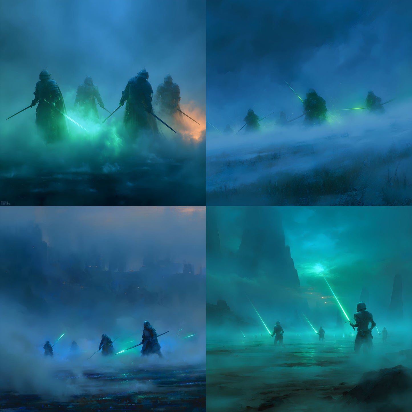 Armored Warriors Battlefield Digital Backdrop, Sci-Fi Background for Cosplay, Gaming Stream, Fantasy Photography, Virtual Studio Prop