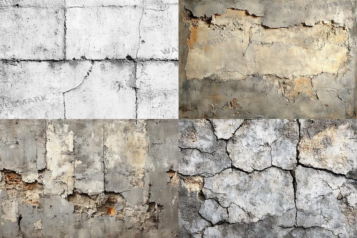 Textured Concrete Wall Backdrops Overlays - High-Quality 00x00px PNGs for Digital Artists Designers Photographers