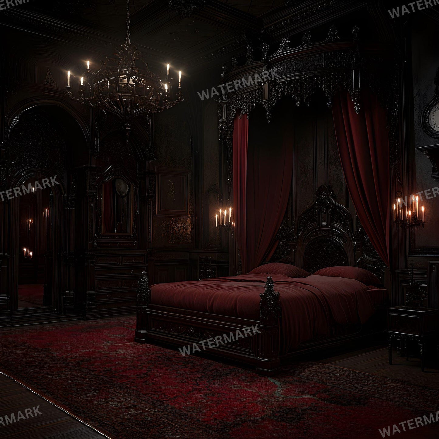 Gothic Photography Backdrops - 12 Digital Overlays for Stunning Studio Portraits Creative Photoshop Composites 96x96px