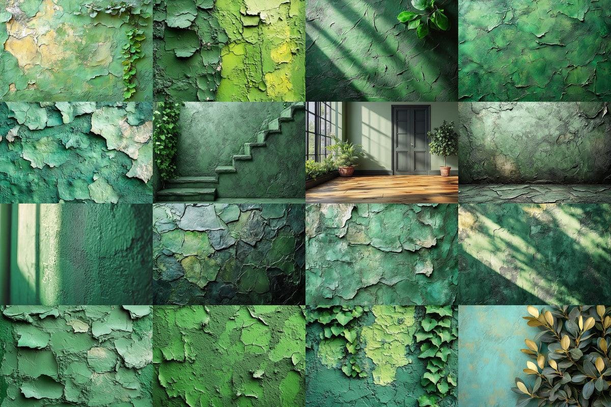 Olive Green Wall Backdrops for Photography Digital Art - Warm Aesthetic PNGs 00x00px - Perfect for Creatives Designers