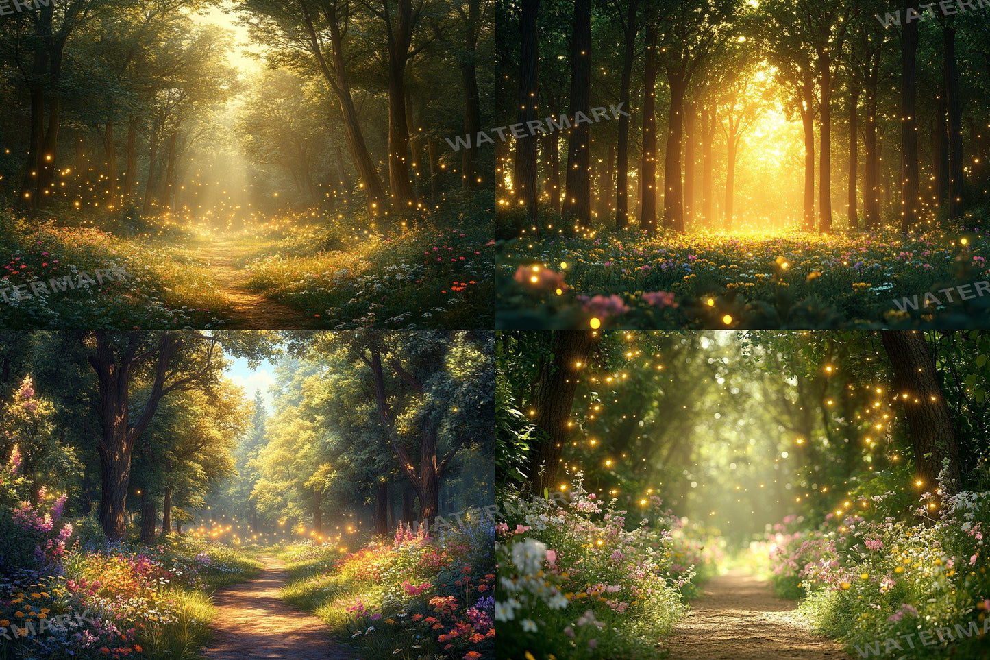 High-Resolution Fairytale Forest PNG Backdrops - Enchanting Photography Design D������cor