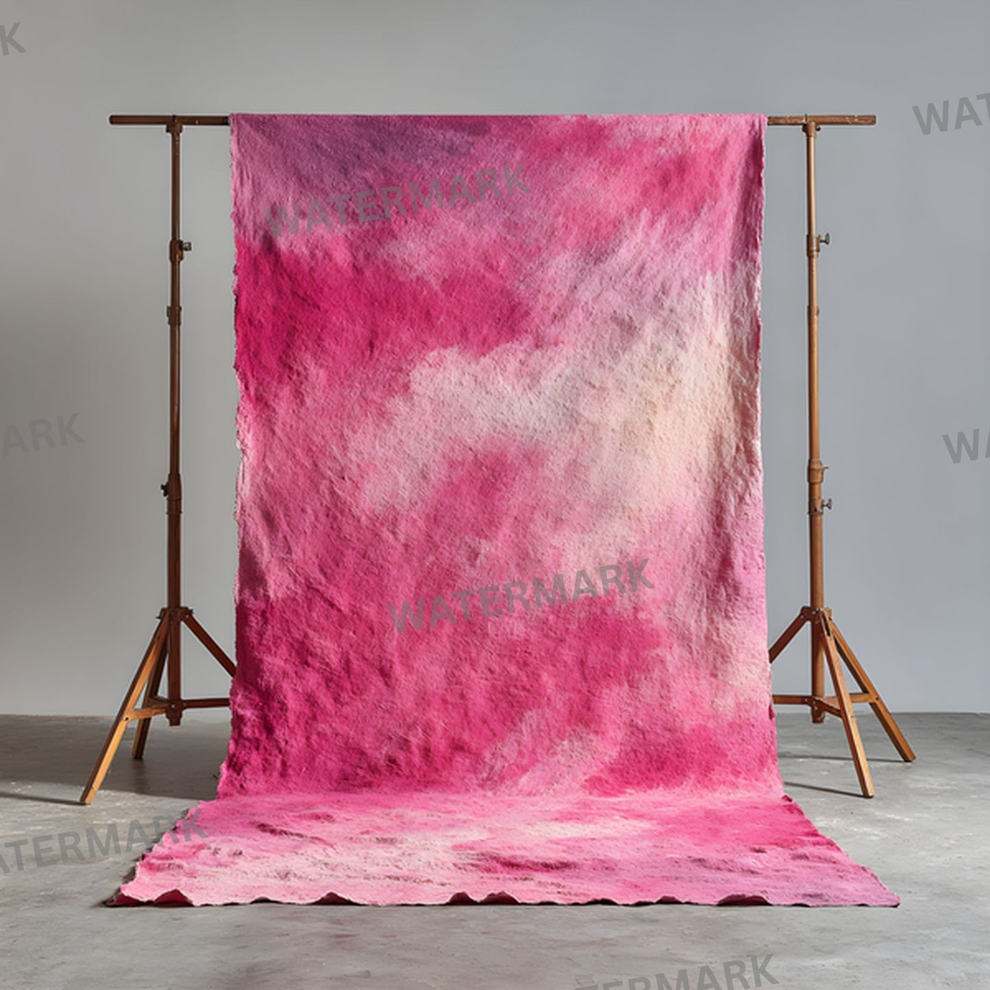 Abstract Pink Photography Backdrop, Painted Canvas Texture Digital Background for Portrait, Square Photo Booth Prop, Artistic Newborn Cake Smash