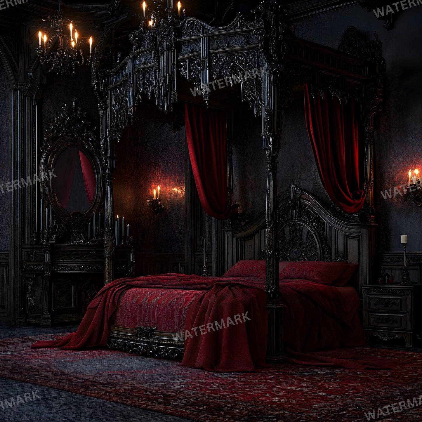 Gothic Photography Backdrops - 12 Digital Overlays for Stunning Studio Portraits Creative Photoshop Composites 96x96px
