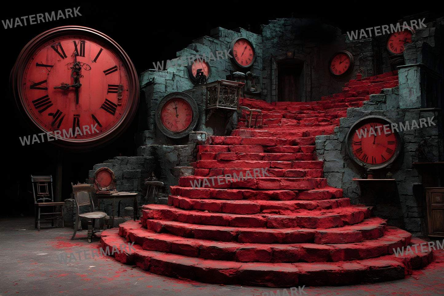 Alice in Wonderland Backdrop Set, Whimsical Digital Backgrounds for Photography, Storybook Theme, Dreamy Photo Prop, Party Decor