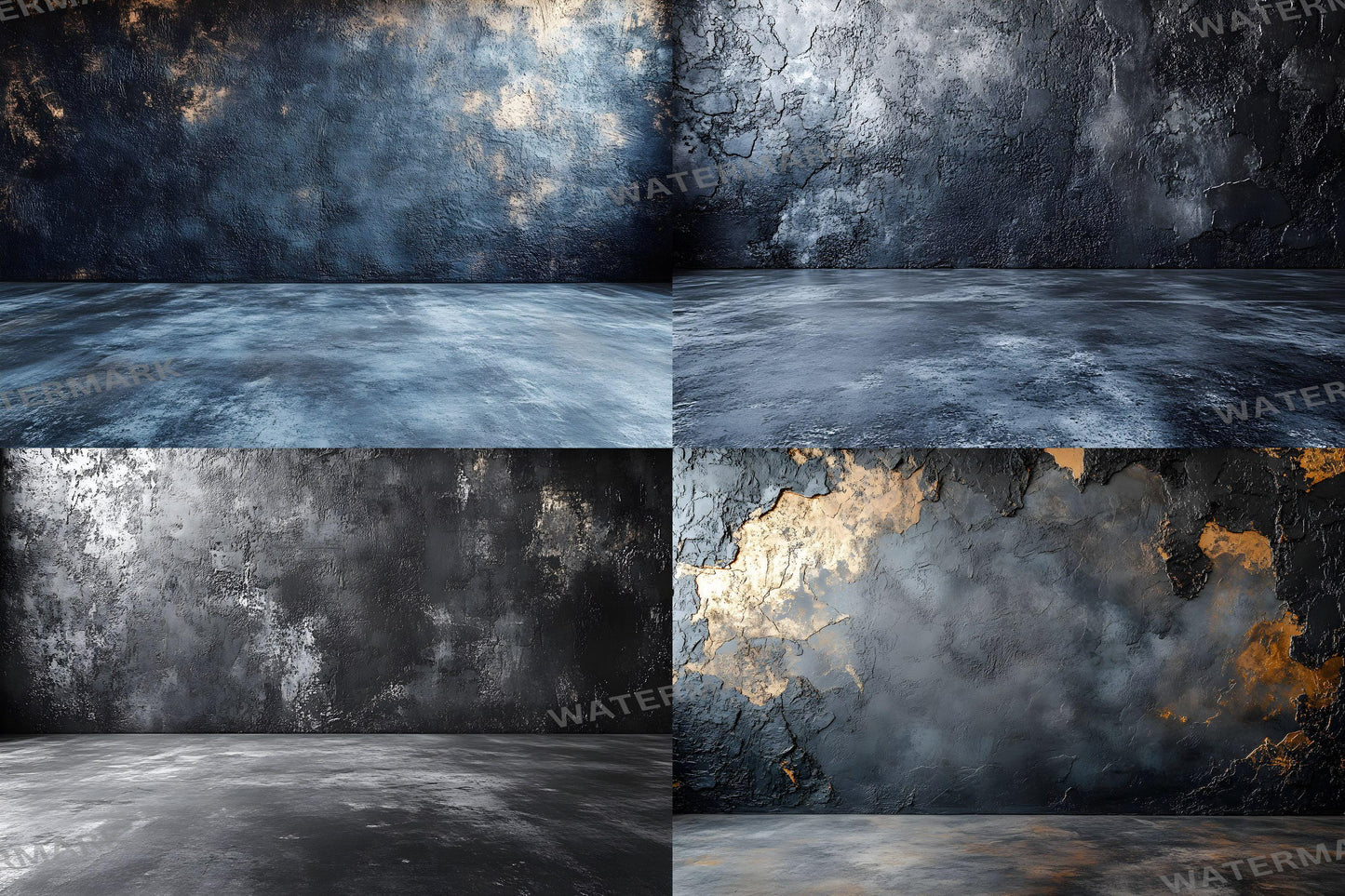 Dark Charcoal Wall Backdrop | Minimalist Digital Background | Textured Photography Backdrop