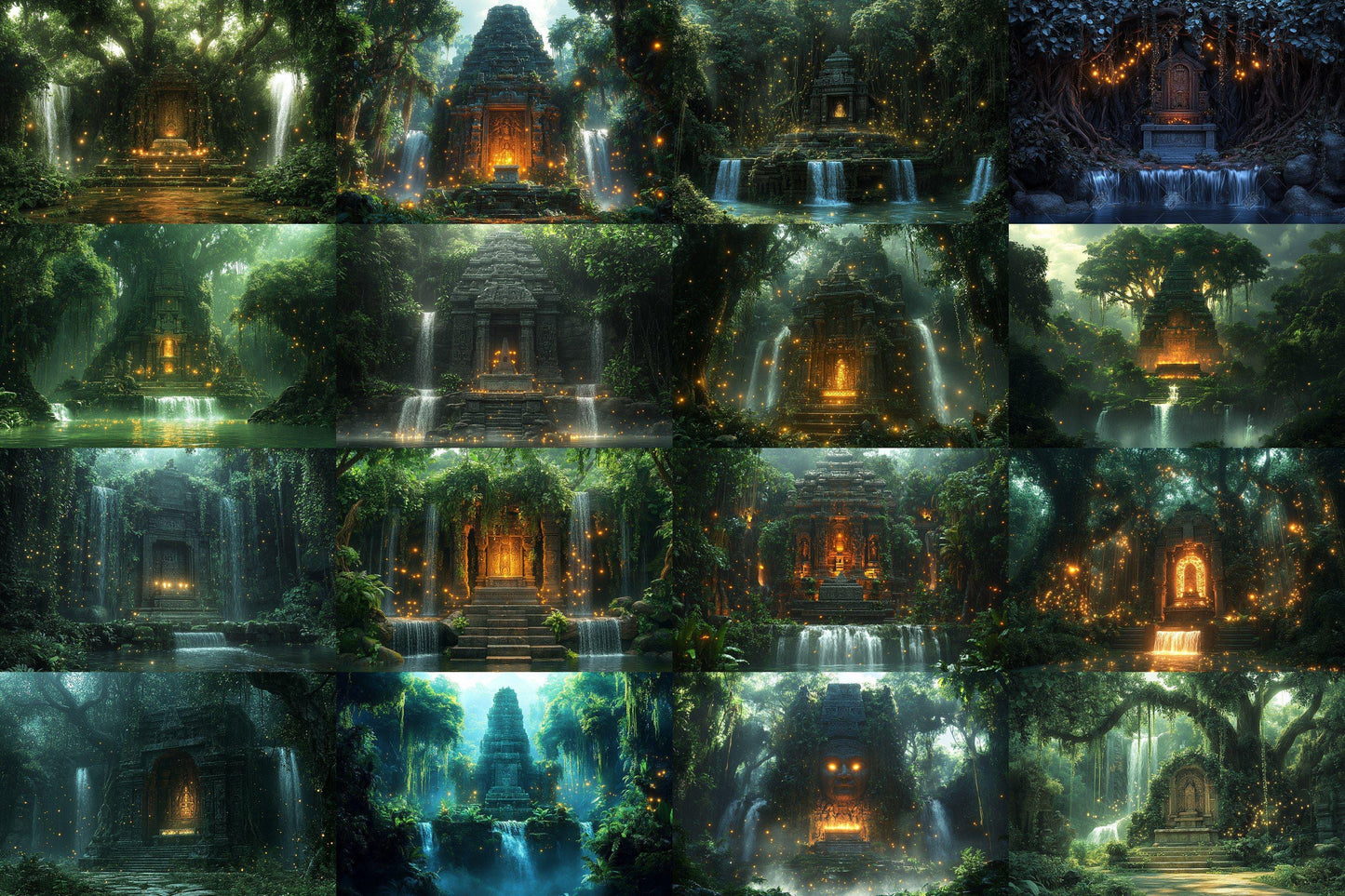 Amazonian Grove Digital Backdrops Props: Lush & Artful Backdrops, Large Photograph Backdrops, Picture Backdrops, Photography Backgrounds