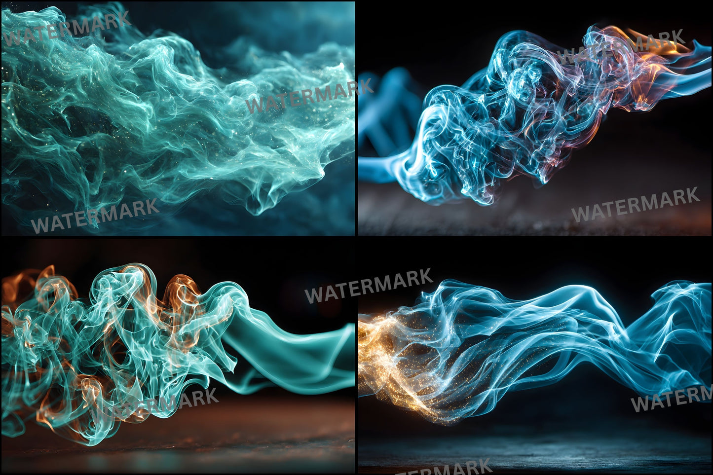 Blue Smoke Photography Backdrop Digital Download, Abstract Background for Portraits, Artistic Photo Overlays, Moody Fine Art Photography