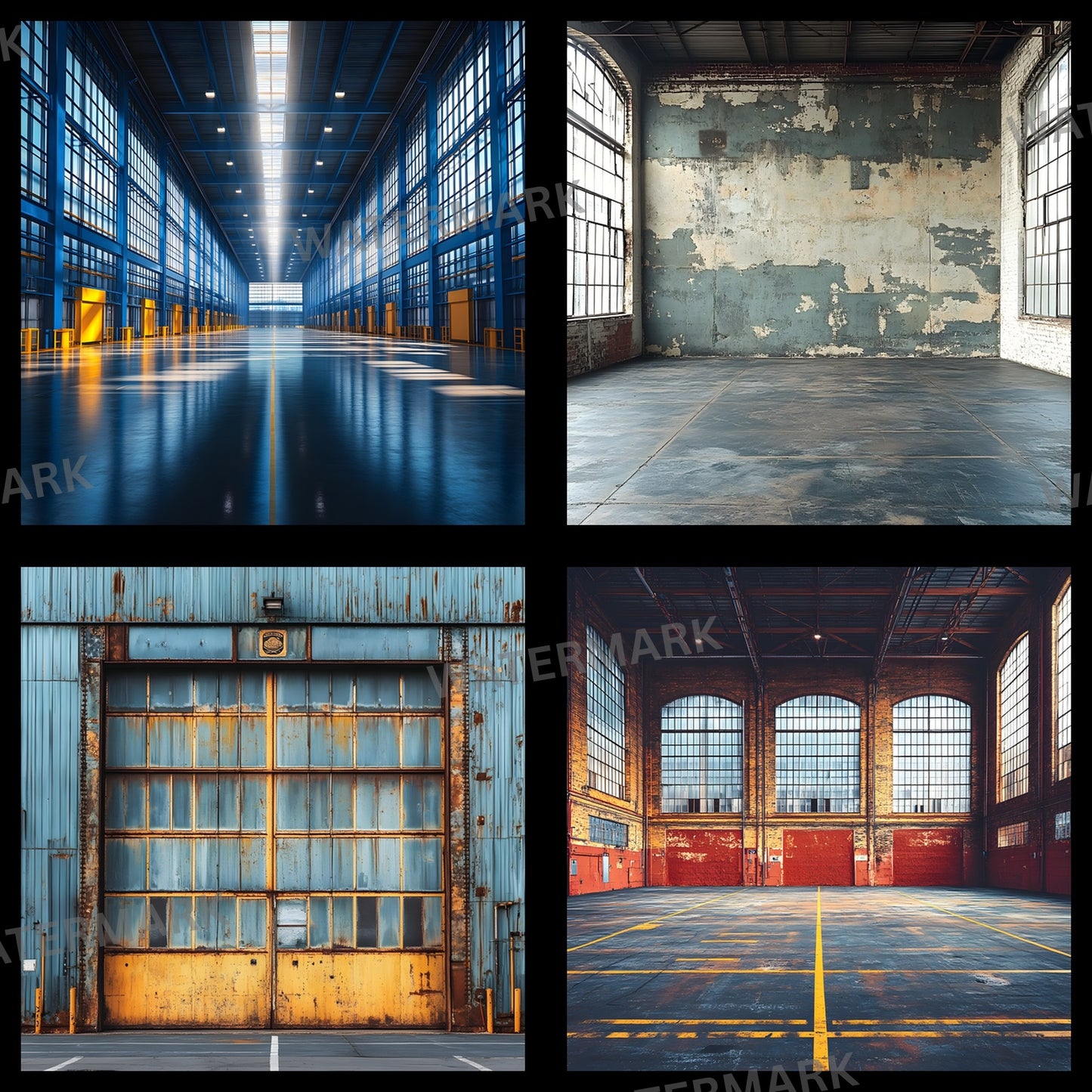 Warehouse Sports Digital Backdrop, Industrial Sports Background, Photography Prop, Sports Team Photo, Urban Sports Digital Download