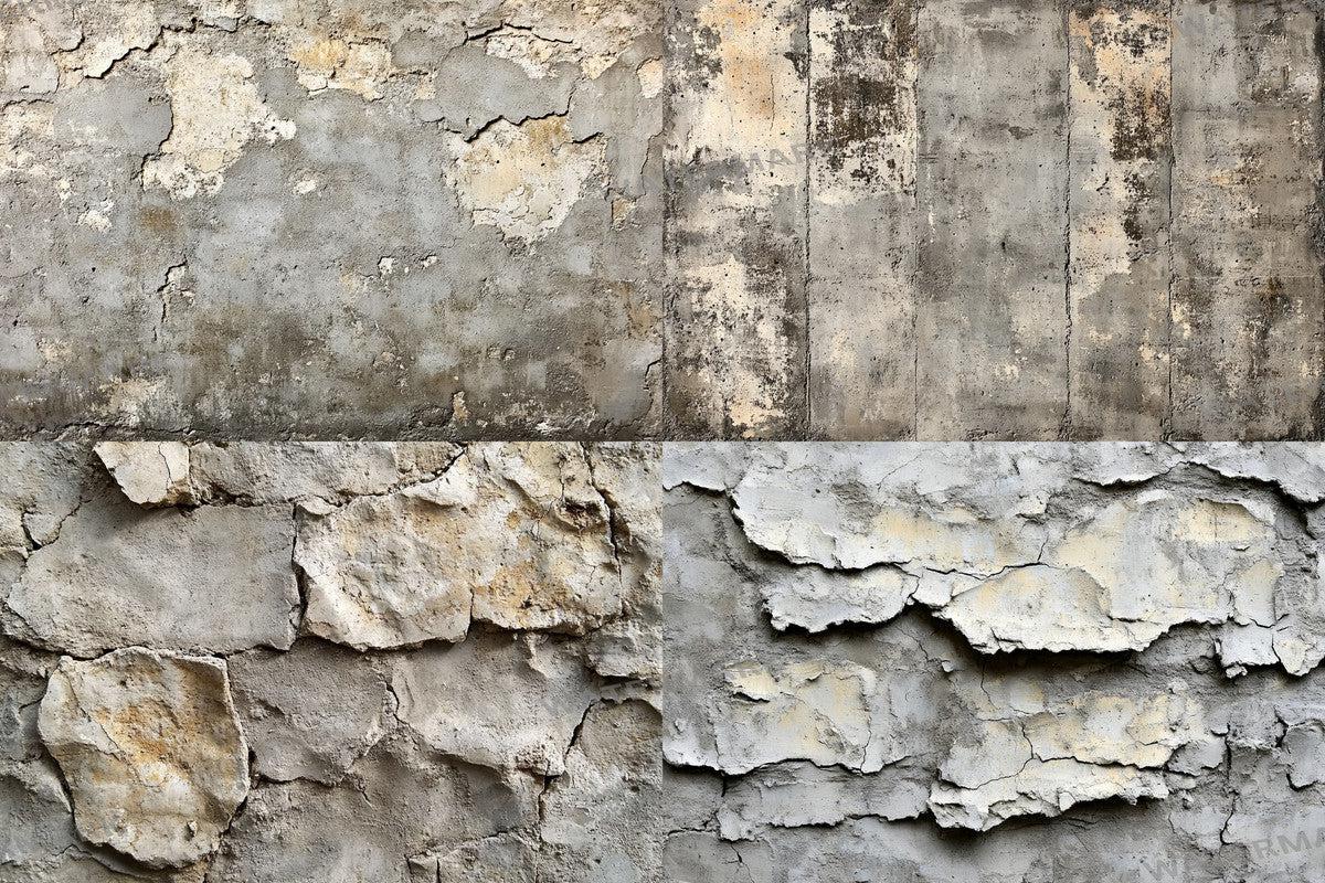 Textured Concrete Wall Backdrops Overlays - High-Quality 00x00px PNGs for Digital Artists Designers Photographers