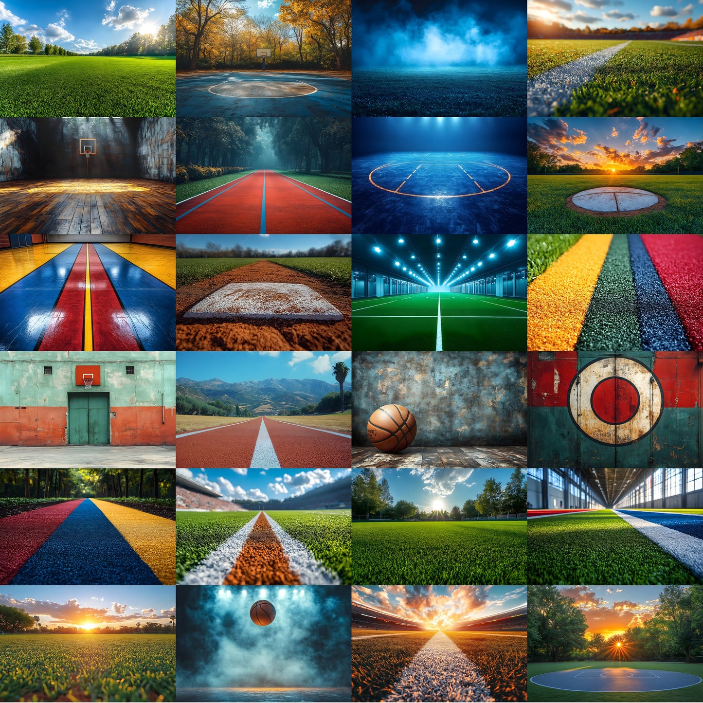 Sports Photography Backdrop Bundle, Action Photo Backgrounds, Digital Download for Team Pictures, Athlete Portraits, Scenes