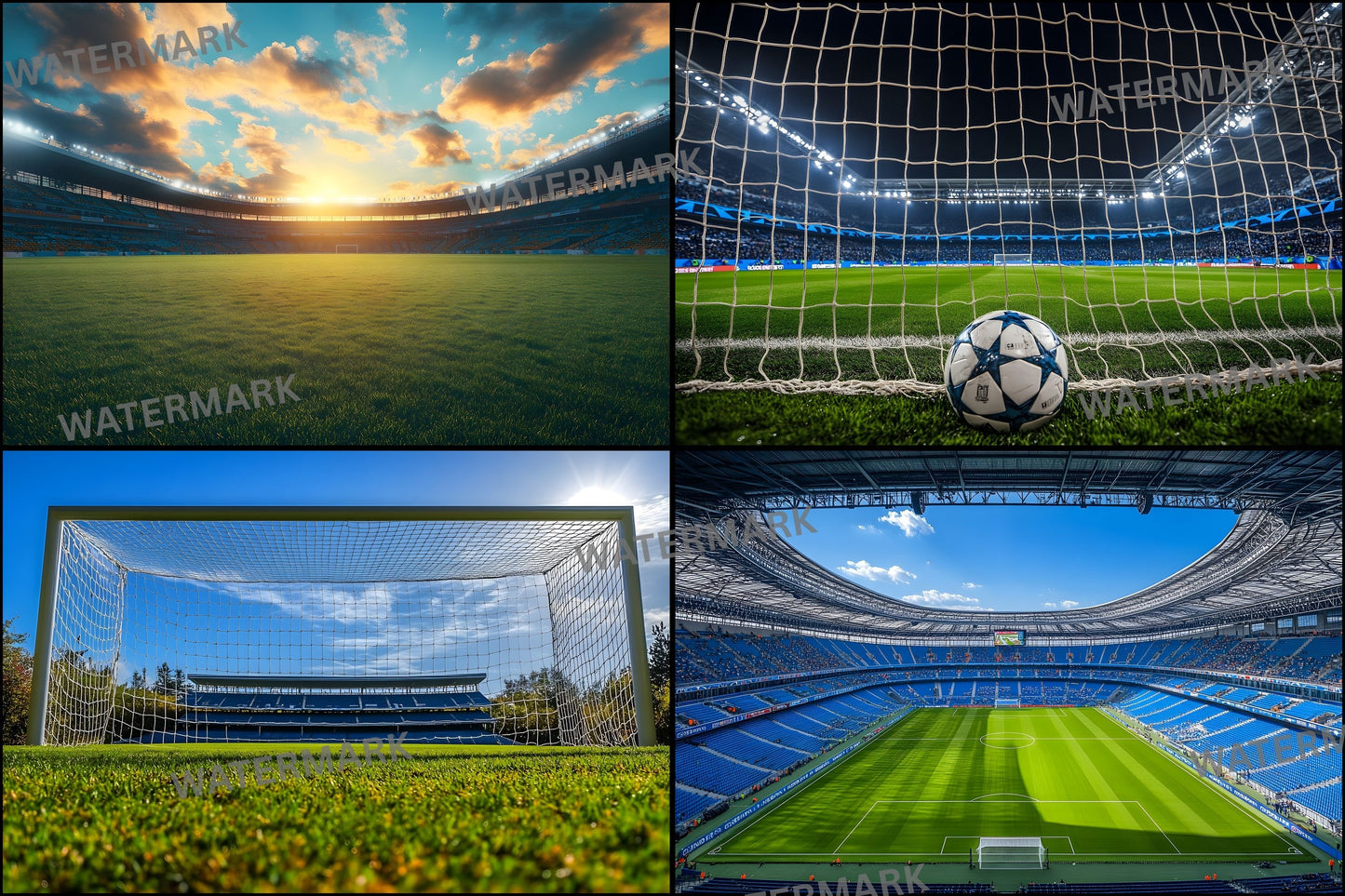 Soccer Stadium Photography Backdrop, Sports Game Digital Background for Team Portraits, Printable Photo Booth Prop, Fan Party Wallpaper