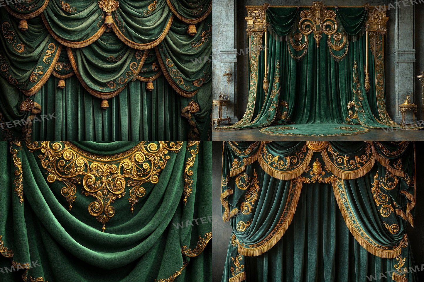 Baroque Garden Digital Backgrounds, Vintage, Maternity Backdrop, Nature, Photoshop Composite, Botanical Garden, Flower Garden backdrops