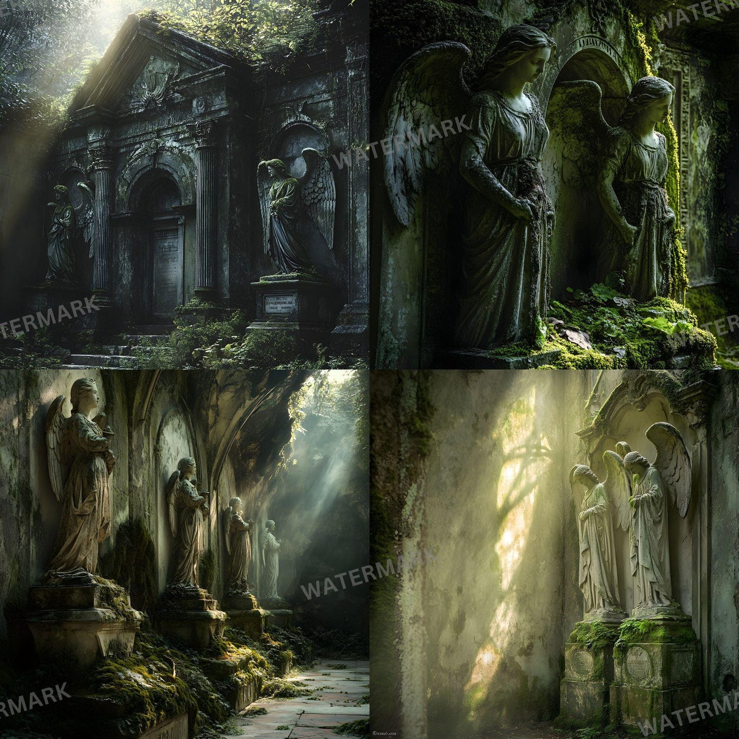 Forgotten Mausoleum Photography Backdrop Digital Portrait Overlays for Stunning Composites 12 Designs 96x96px
