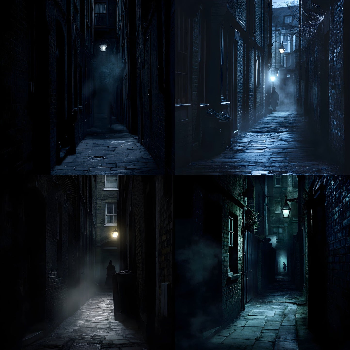Sherlock Holmes Alley Digital Backdrop, Detective Scene Background, Moody Alleyway Photography Prop, Instant Download for Composites, Square Ratio