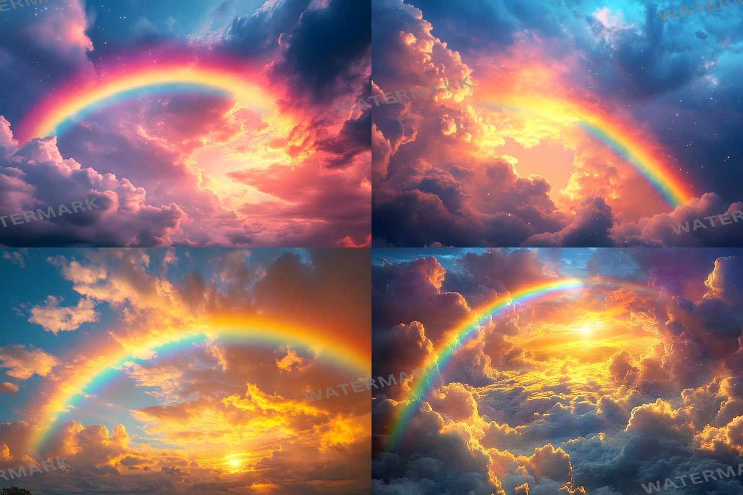 Rainbow Bridge Backdrops | Alice in Wonderland Background | Fantasy Backdrop | Story Telling Backdrop | Rainbow Photography Backgrounds