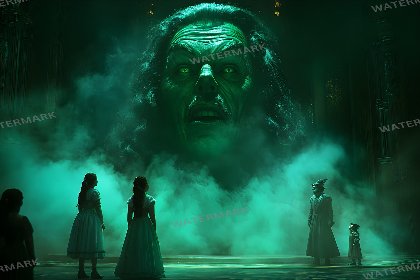 Wizard of Oz Emerald City Backdrops | Great Oz Digital Art Collection | Fantasy Photography Backgrounds & Green Magic
