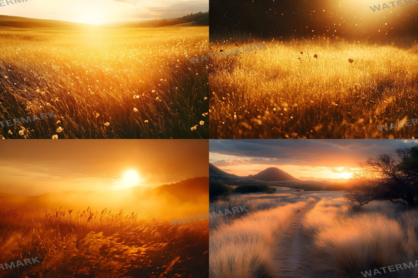 Golden Hour Field Backdrops, Sunset Photography Backdrop, Warm Glow Overlays, Maternity Backdrop, Photoshop Backgrounds