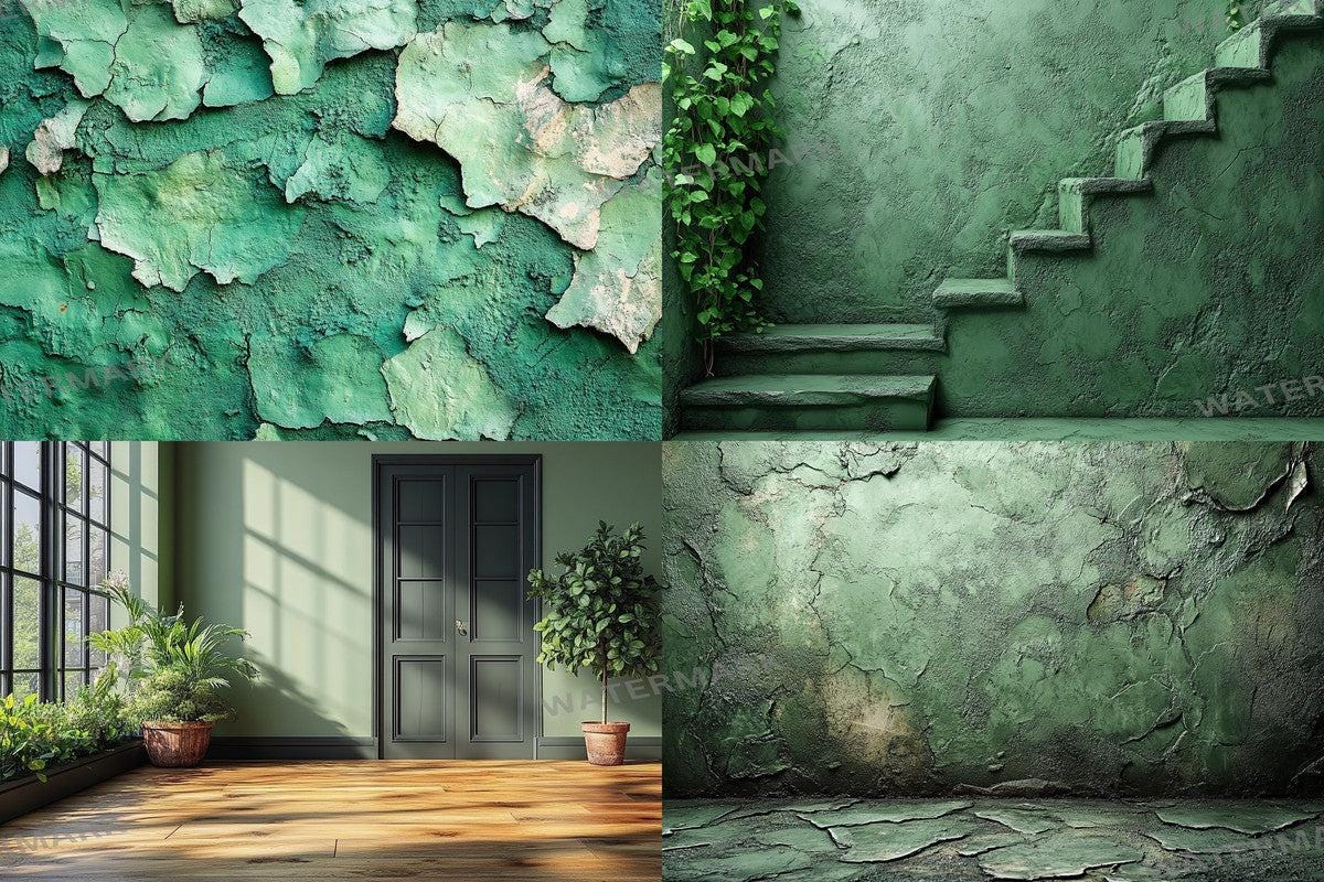 Olive Green Wall Backdrops for Photography Digital Art - Warm Aesthetic PNGs 00x00px - Perfect for Creatives Designers
