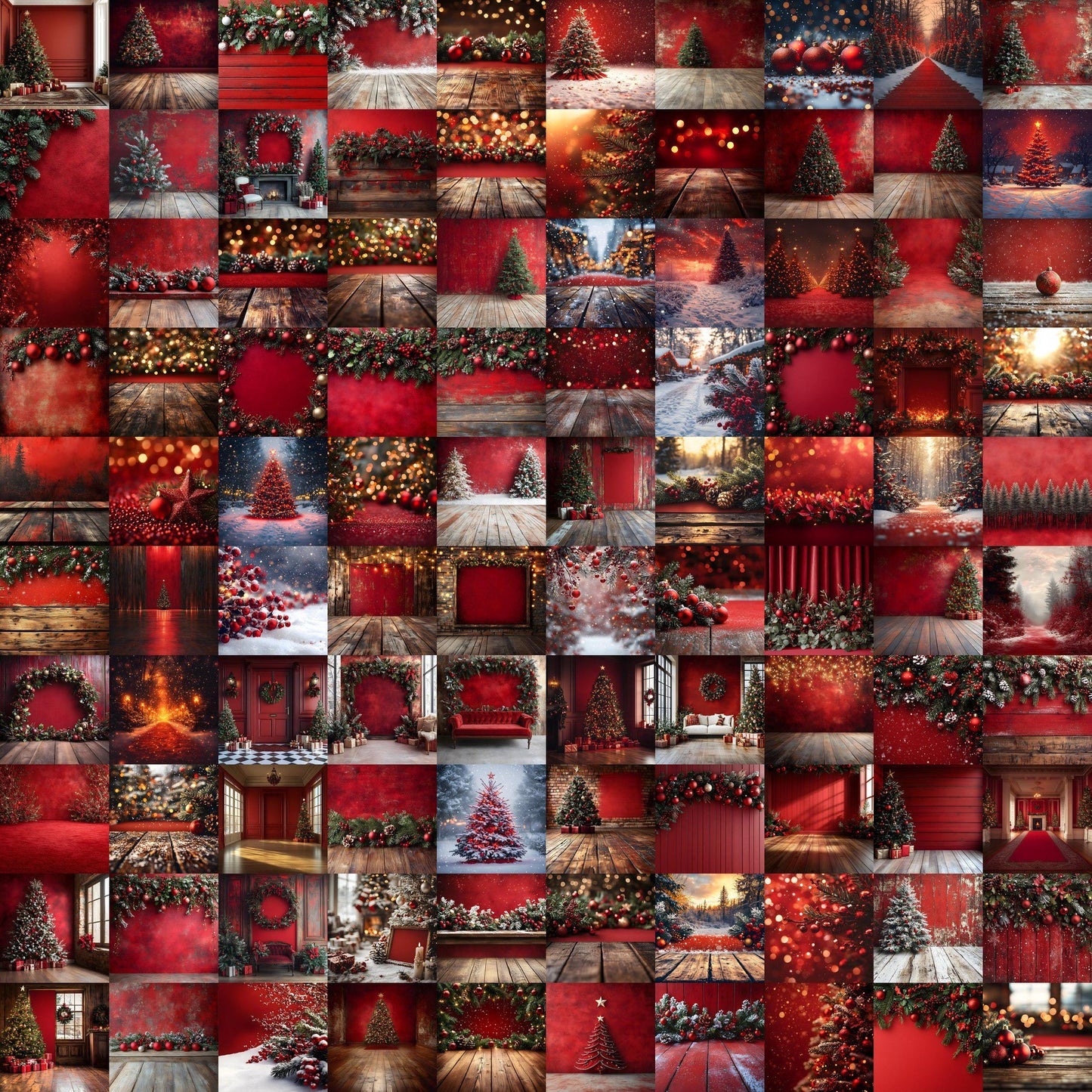 Christmas Backdrop, Digital Backdrop, Santa Christmas Backdrop For Kids Family, Festive Digital Download Christmas Background