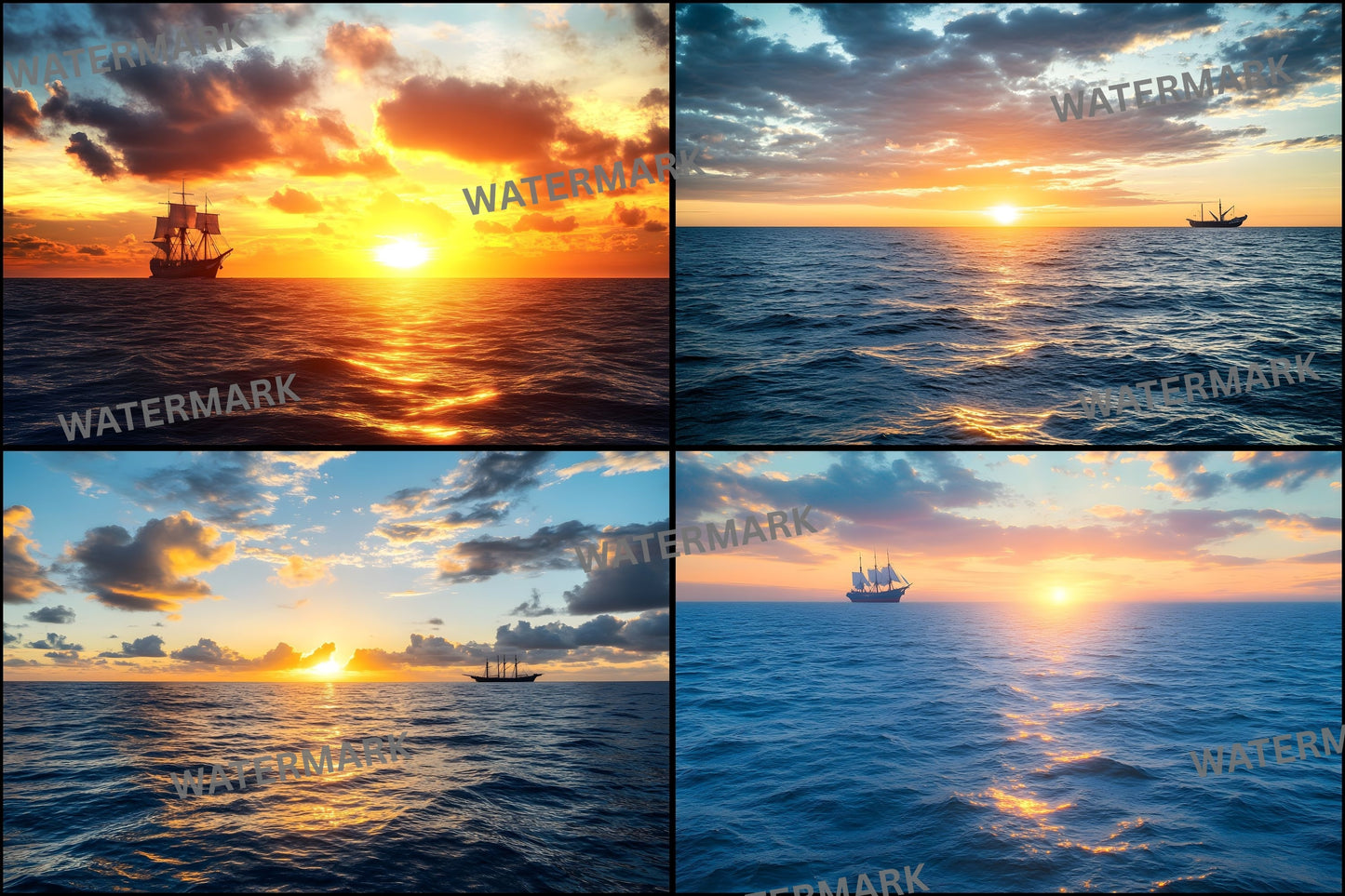 Vast Open Sea Digital Backdrop, Ocean Photography Background, for Photographers, Summer Vacation Photo Booth, Seascape Digital Download
