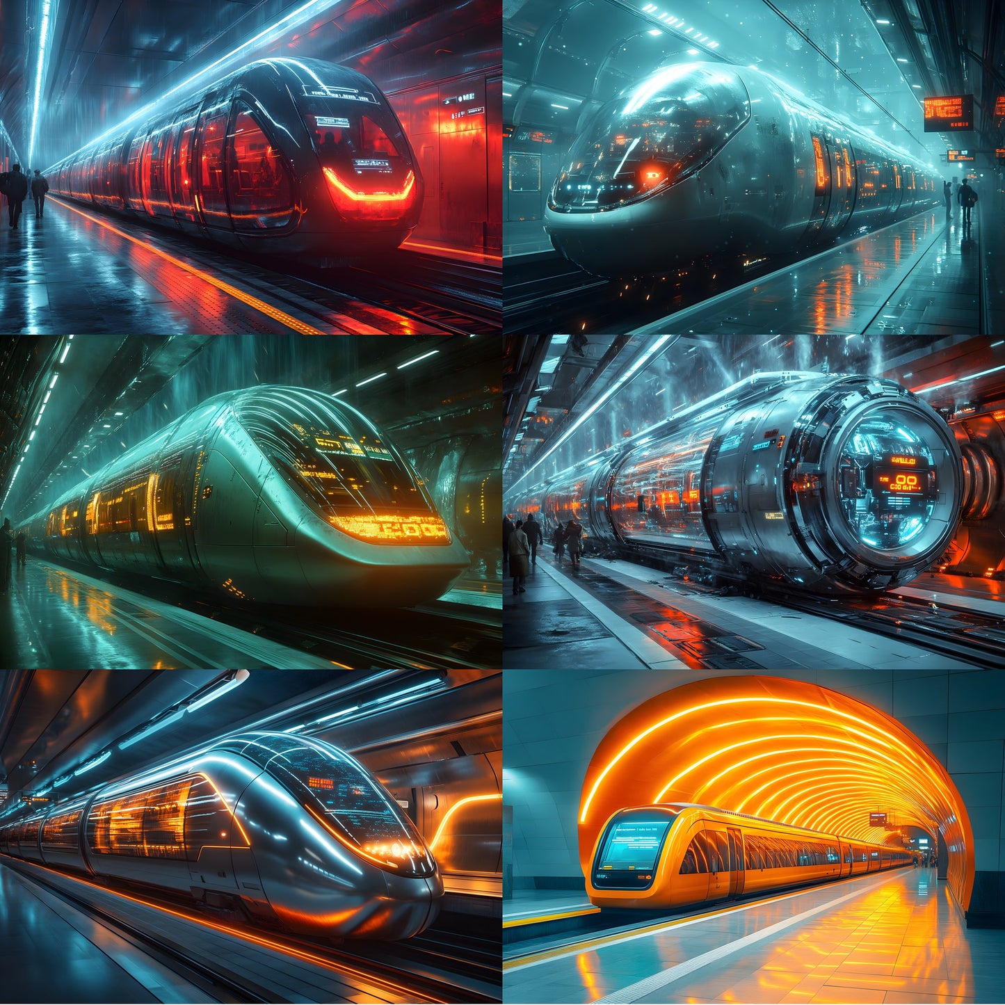 Futuristic Cityscape Digital Backdrop, Mag-Lev Metro Background, Photography Prop, Sci-Fi Transport Image, High-Res Virtual Studio Scene
