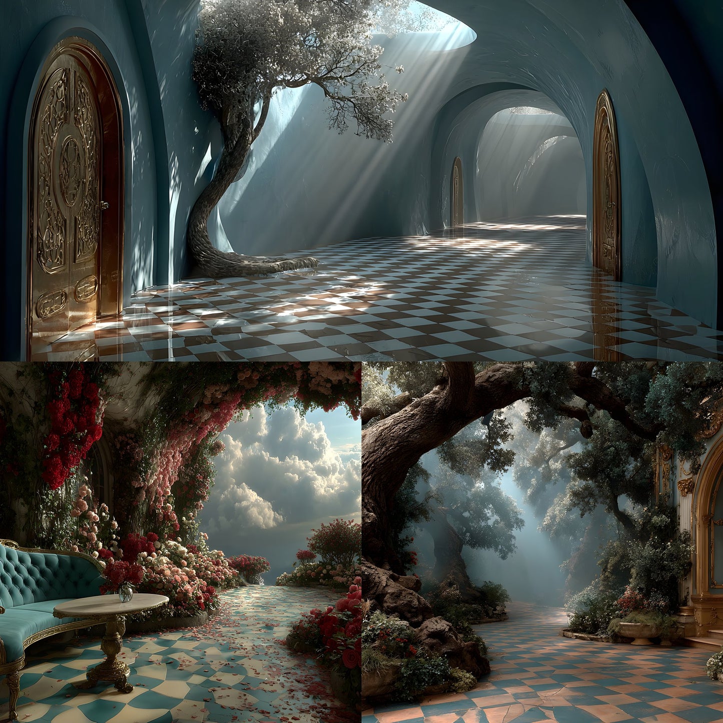 Alice in Wonderland Backdrop Digital Download, Whimsical Background for Photography, Fantasy Photo Prop, Dreamy Party Decor