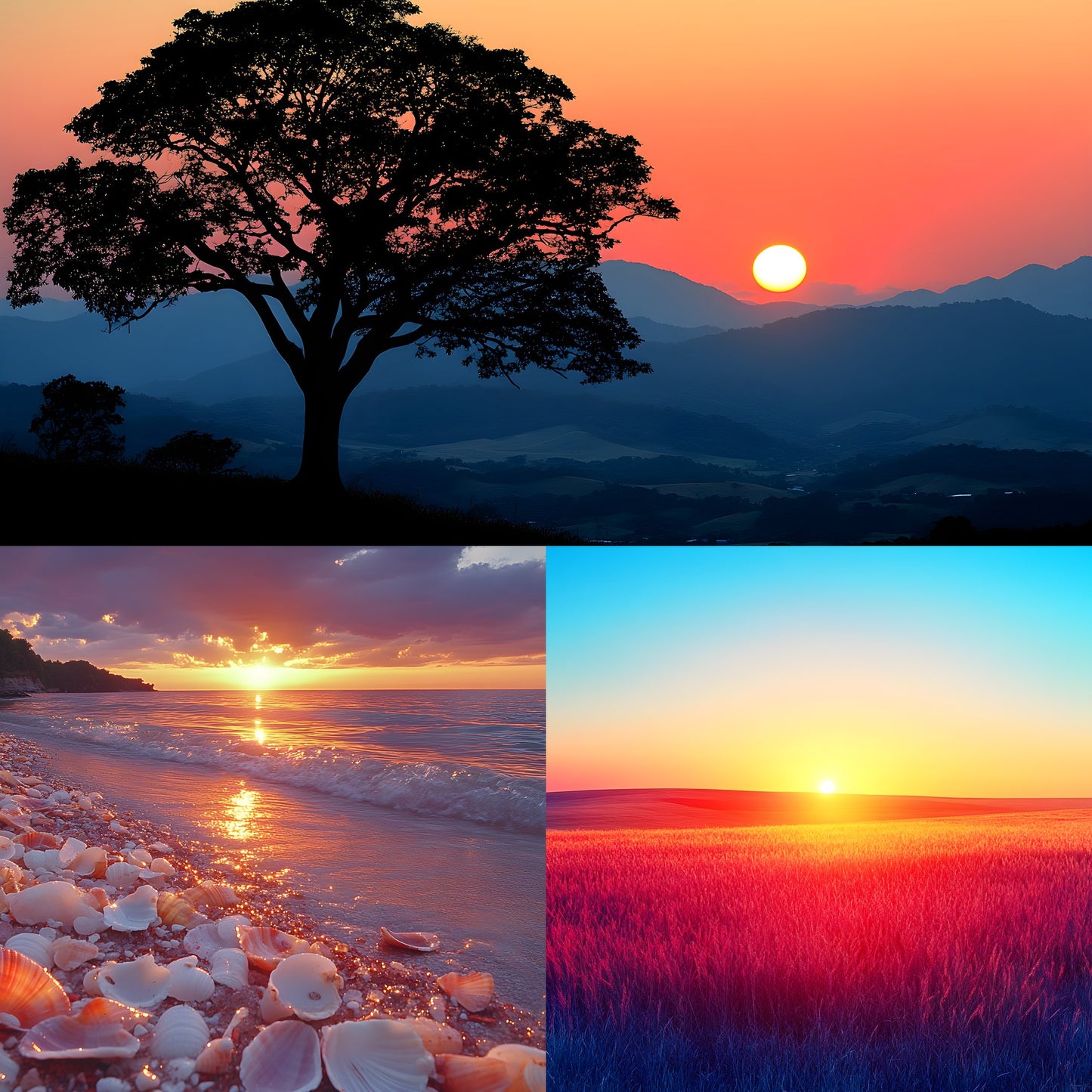 Sunset Photography Backdrop Bundle, Golden Hour Digital Backgrounds for Photographers, Warm Light Portrait Photography, Dreamy Sky Photo Overlays