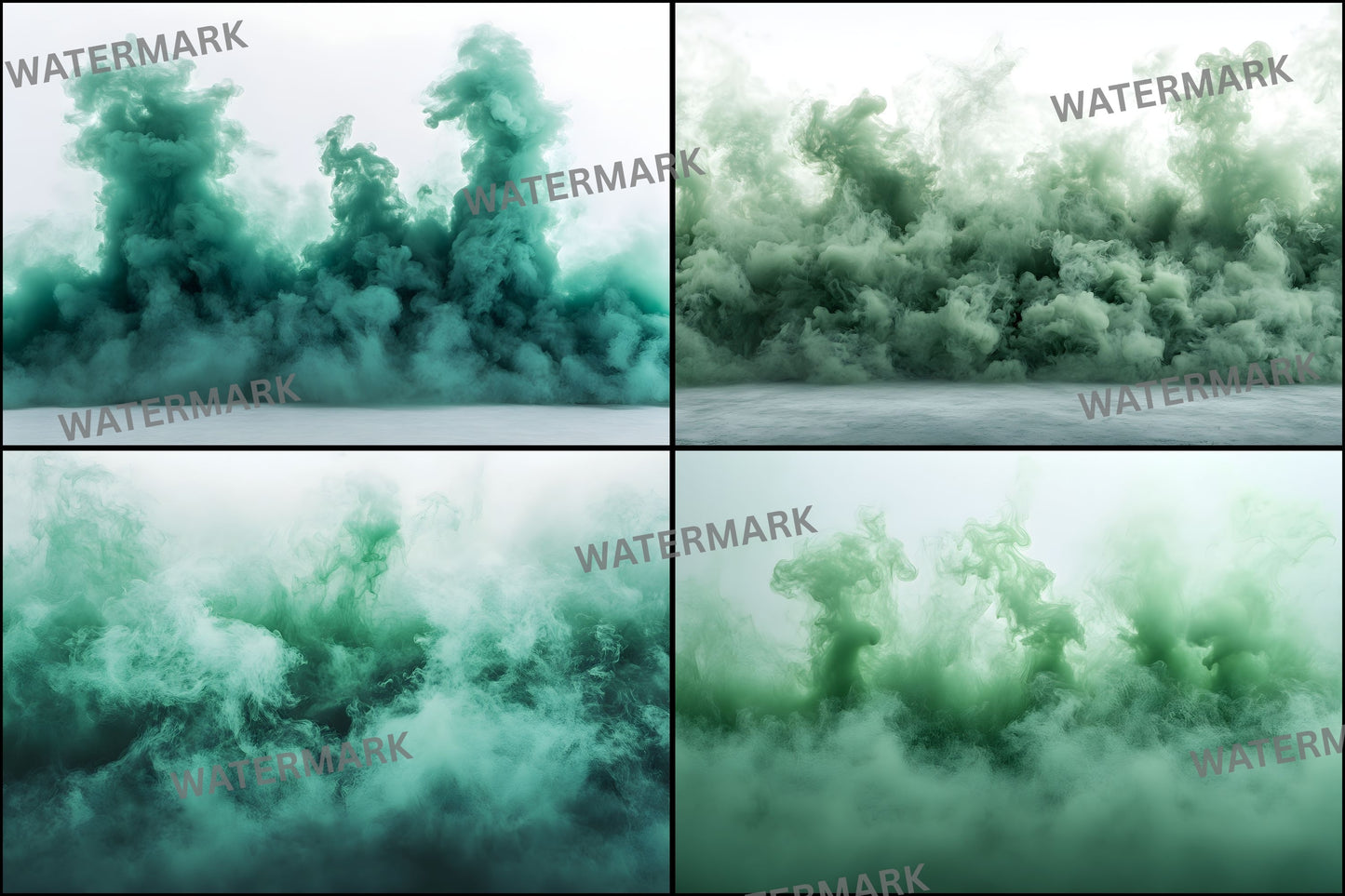 Green Smoke Sports Photography Backdrop, Digital Background for Athlete Portraits, Action Scene Photo Overlay, Sports Team Photo