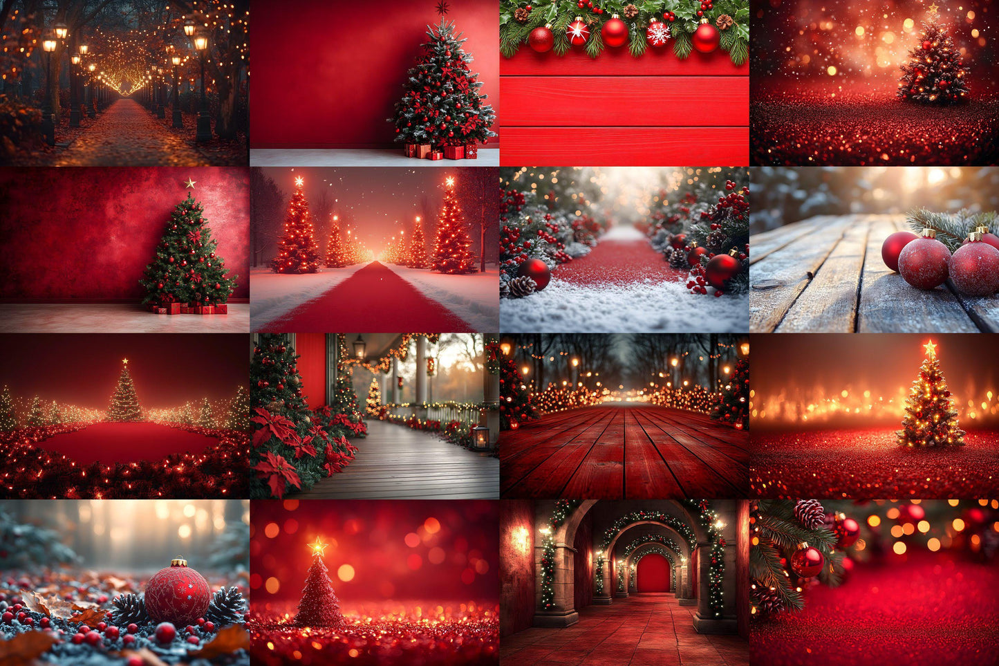 Christmas Backdrop, Digital Backdrop, Santa Christmas Backdrop For Kids Family, Festive Digital Download Christmas Background