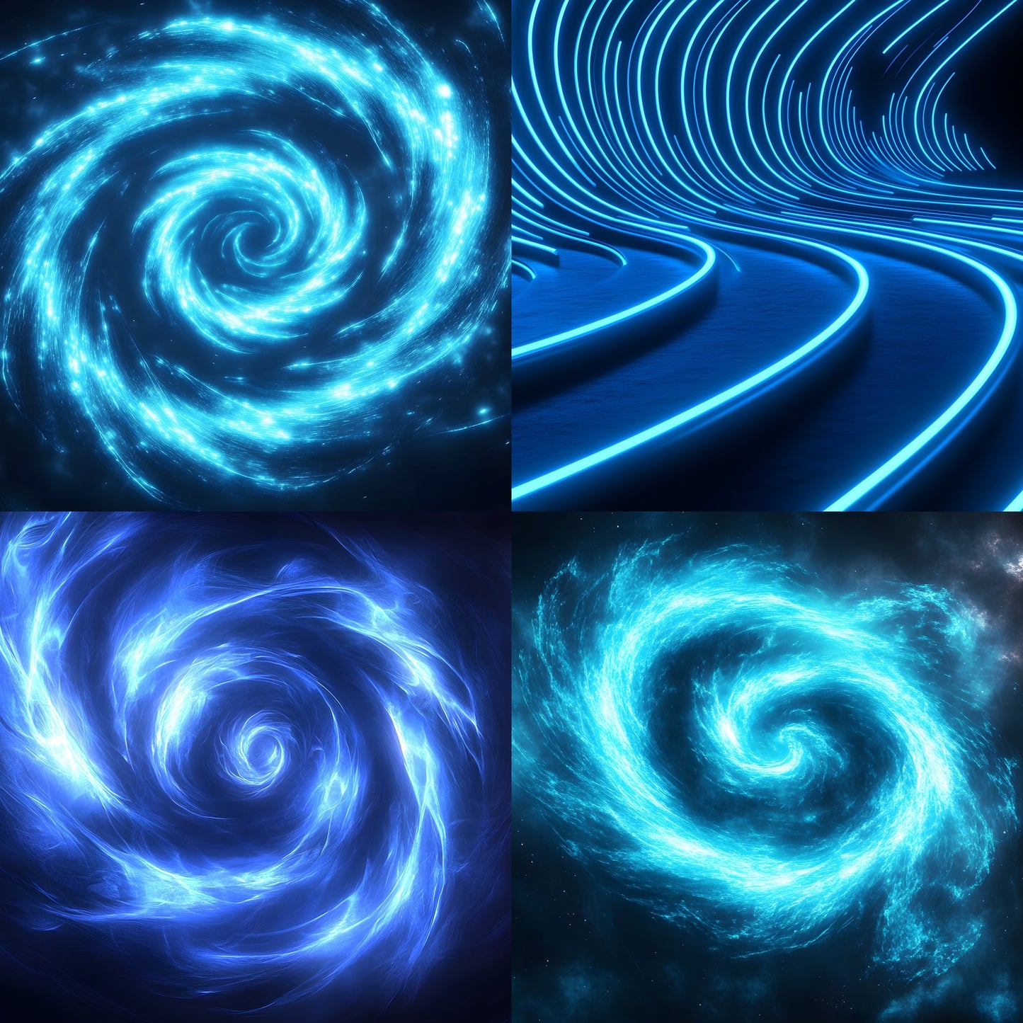 Abstract Blue Neon Lights Digital Backdrop, Modern Photography Background for Portraits, Photo Overlays, Creative Graphic Design Resource