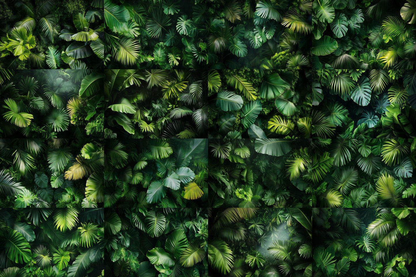 Aerial Tropic Leafy Green Backdrops - TV wallpaper, 16:9 ratio.perfect for streaming backgrounds, Photoshop, Overlays, Photography Backdrops