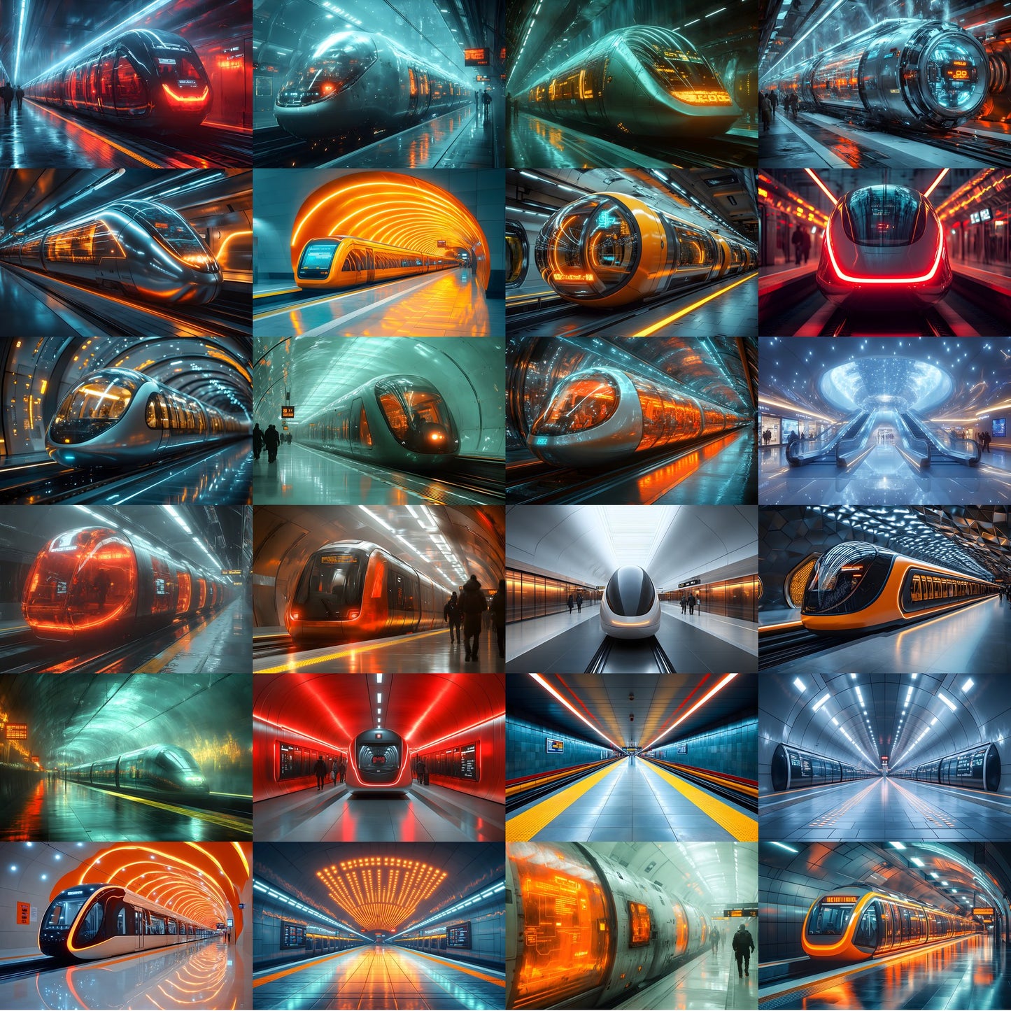 Futuristic Cityscape Digital Backdrop, Mag-Lev Metro Background, Photography Prop, Sci-Fi Transport Image, High-Res Virtual Studio Scene