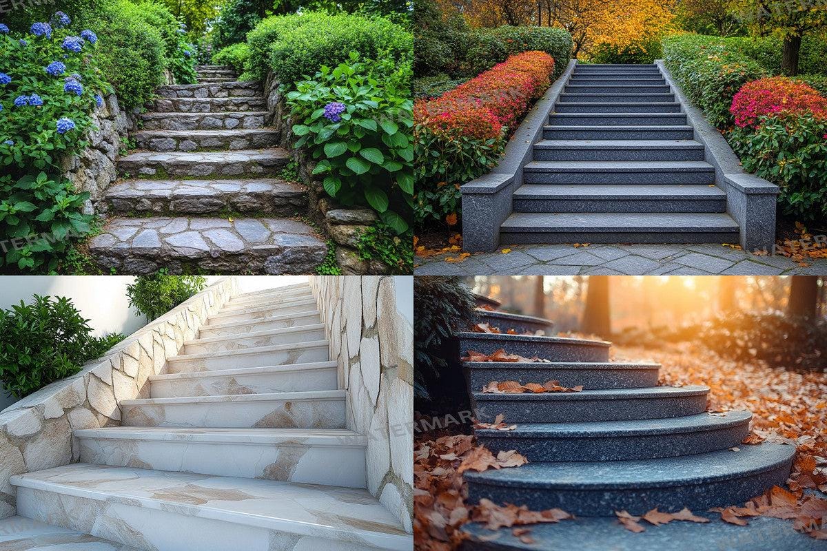 Warm Stairs View Backdrops - Professional Photo Editing Overlays for Stunning Visuals