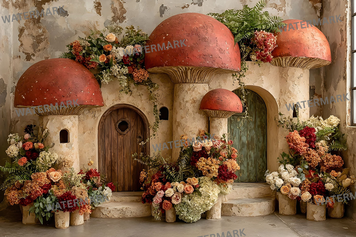 Alice in Wonderland Backdrop Digital Download, Whimsical Background for Photography, Fantasy Party Photo Booth, Storybook Theme