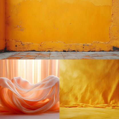 Orange Photography Backdrop, Bold Studio Background, Digital Download for Portrait Photography, Vibrant Photo Booth Prop
