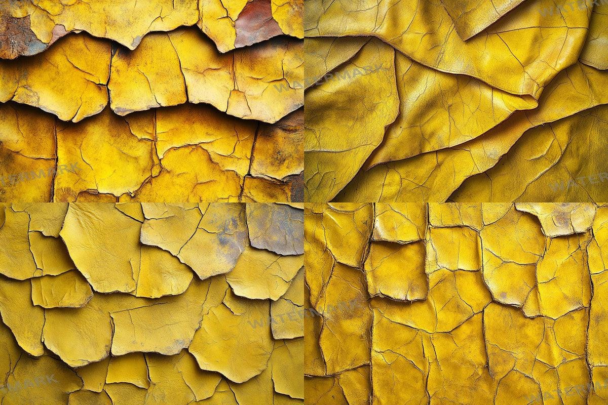 Weathered Yellow Leather Backdrops for Photoshop - 4Warm Textures 00x00px