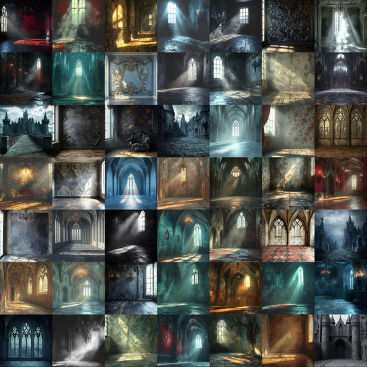 Gothic Backdrops, Castle Background, Dark Halloween Backdrop, Vampire Digital Backdrop Maternity, Photoshop Background, Digital Backdrop