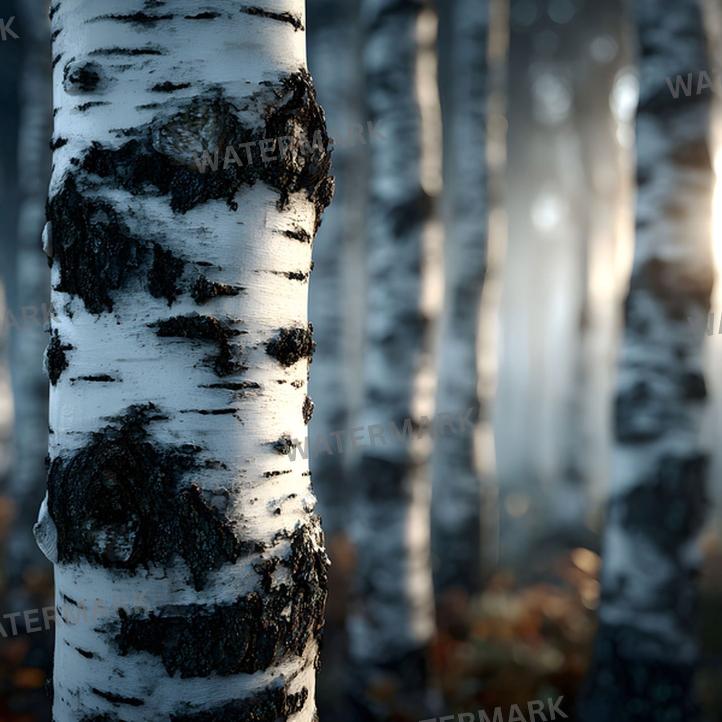 White Birch Forest Digital Backdrop, Grove Photography Background, Fairytale Scene, Photo Prop, Magical Woodland Portrait, SQBD