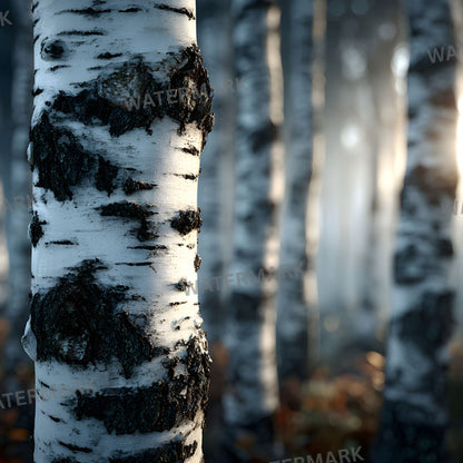 White Birch Forest Digital Backdrop, Grove Photography Background, Fairytale Scene, Photo Prop, Magical Woodland Portrait, SQBD